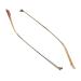 VekkEr eyeglass temple replacementPlastic eyeglass parts Eyeglass replacement temple temple metal tooth thickness 1.2 mm 1 pair gold