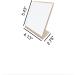 ATBMOMENTSS Modern White Makeup Mirror | Free-Standing Self-Portrait Desk Mirror for Bedroom, Bathroom, Office & Dorm - Buy Online on GoSupps.com
