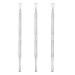 ZIZZON Cuticle Pusher Stainless Steel Triangle Cuticle Peeler Scraper Remove Gel Nail Polish Nail Art Remover Tool 3 Pack.