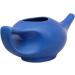 HEALTHANDWEALTH Ceramic Neti Pot for Nasal Cleansing | Natural Sinus Infection Treatment + 10 Sachet Neti Salt | 225ml Capacity (Blue) - Buy Online on GoSupps.com