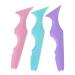 Housoutil Blue Eyeliner Pencil 3pcs Silicone Beauty Ruler Lipstick Drawing Aid Makeup Supplies Silicone Eyebrow Stencil The Face