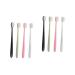Frcolor 8 pcs soft toothbrush actually travel toothbrush travel toothbrush adult toothbrushes genre idea gift idea gift idea for travelers soft fur round tube child pp