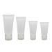 20 pieces transparent empty refill plastic packaging sample soft tubes bottle base container for cosmetics shampoo cleaner shower gel body lotion 50 ml