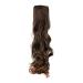WIG ME UP - YZF-1094HT-2T30 Hairpiece ponytail brown mix wavy 63cm attached with ribbon/band and clip brown light chestnut (2T30)