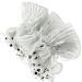 Set of 3 Double-Sided Polka Dot & Plain Frilly Ruffle Scrunchies/Garters - Buy Online on GoSupps.com