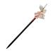 OSALADI 1pc Hanfu Hairpin Wood Japanese Hair Sticks Asian Hair Chopsticks Chinese Hair Stick Floral Hair Fork Hanfu Hair Stick Shawl Pin Chinese Headdress Decor Tassel Bride Charm Ebony