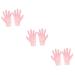 Healeved 3 Pairs Beauty Protective Glove Moisturizing Skin Hand Gloves No Crease Hairpin Black Moisturizing Gloves for Hand Tropical Headdress Pink Dry Skin Miss Whitening Sebs