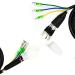 60cm Alliteqwe E-Bike 9Pin Motor Extension Cable - Waterproof Hub Motor Connector, Black - Buy Online on GoSupps.com