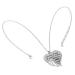 VALICLUD 1pc Diamond Letter Heart Necklace Necklaces Neck Hanging Pendant Creative Necklace Vintage Miss