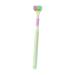 Three -side toothbrush adult children autism toothbrush ultra -fine toothbrush with soft bristles for full tooth and gum care19.5x.5 cm Green