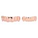 Verdant Touch Hip Hop Teeth Decoration Brass Hip Hop Teeth Set for Halloween Party Decorative Teeth Accessories