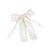 Limtula Pleated Trim Bowknot Shape Hairpin for Teenager Girl Elegances Charm Ribbon Hair Barrettes for Sweet Hair Styling Tool White 6
