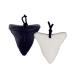 Chewing ring necklace silicone shark tooth shape for adults and small babies soft sensory care tools for autism ADHD and dental children 2 pieces