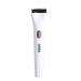 BOKIOESDE Double Sided Anti Scald Comb Teeth Electric Eyelash Curler Easy Curling and Curling with Just Push Heated Eyelash Curler White