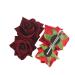 Red Rose Flower Hair Clip Comb - Bridal Wedding Hair Accessory for Girls and Women - Buy Online on GoSupps.com