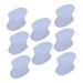 Hallux Valgus 8pcs Separator Big Joint Protector Silicone Cushion Nail Protector Night Splint Thumb Protector Foot Thumb Orthotics Adjuster Bunion Night Splint