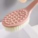 Long Handled Plastic Bath Shower Back Brush Scrubber - Body Cleaning Tool - Buy Online on GoSupps.com