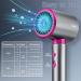 Professional 1875W Low Noise Ionic Hair Dryer with Diffuser - Fast Drying Travel-Friendly Grey+Pink for Women & Men - Buy Online on GoSupps.com