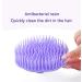 Pack of 2 Hair Scalp Brushes for Dandruff Cleaning & Shower Massage (Orange/Violet) - Buy Online on GoSupps.com