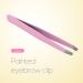 Eyebrow Hair Tweezers 1 Pc Black/Pink Eyebrow Tweezer Hair Beauty Slanted Puller Stainless Steel Clips Makeup Tool - Buy Online on GoSupps.com