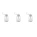 Balawin 3X 150Ml Nail Art Makeup Polish Plastic Pump Dispenser Bottle Remover White
