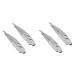 Zerodeko vintage razor holder 4 pieces of razor holder razor holder made of stainless steel vintage razor for men holder for razor plane old -fashioned hairy knife
