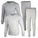 BROOKLYN VERTICAL Boys 4-Piece Thermals Set | Long Sleeve Shirt, Pants Ages 1-16 Combo D 5-6