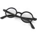 LONDON MOLE Round Reading Glasses 3.0x | Stylish Men's Women's Unisex Readers | Matt Black Frames with Spring Hinges - Buy Online on GoSupps.com