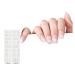 16 Pieces Semi Cured Gel Nail s for Women Gel Nail Sticker Long Lasting Gel Nail Wraps with Soft Glossy Gel Finish BSG0303