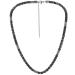 Hodea Hematite Necklace Strong Magnetic Therapy Necklace Precious Gemstone Naturally Reduces Headache Pain - Arthritis in The Neck Shoulder Head Jewelry with Adjustable Chain and Velvet Pouch Square Stone