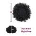 High Puff Afro Curly Wig Ponytail - 8 Inch Short Kinky Synthetic Clip-In Bun (2 Pcs) | Perfect for Easy Styles - Buy Online on GoSupps.com