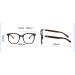 Parwana Large Square Reading Glasses - Oversized Anti-Blue Light & UV Protection - Fashionable +350 Blue Computer Readers - Buy Online on GoSupps.com