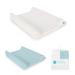 Ceba Baby Cover for changing pads - 2 -Set wrapping coverage for the 2 -wedge wrapping murge 50x70 / 50x80 cm - cover for diaper pad - cotton extra thick and cozy - turquoise + ecru