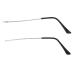 Goohochy 1 pair of non-slip glasses tips Repair of glasses frames Arms for glasses glass replacement hinges glasses frame brackets glasses arm legs glasses bracket Tempel Metal Silter Silver 14.00x0.40cm