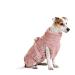 Lill's dog wadder 100% organic cotton bathrobe dog extra absorbent pinkberry (pink/pink) (3xs: 35 cm back length) 3xs: 35 cm back length pinkberry (pink/pink)