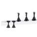Steelwingsf Chessboard Magnet Nail Holder Training Display Stand Tips Black