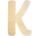 Large Wooden Letters 30cm Wooden Letter for Crafts Children's Names Capital Alphabet 5mm Thick Unfinished MDF Wood Slices Nursery Wall Hanging Art Sign Board Painting Home Decor (K)
