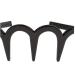 Pulabo Unisex Wave-Shaped Headband - Black Spring Wavy Metal Hair Band with Long Teeth | Premium Sports Headgear Accessories - Buy Online on GoSupps.com