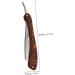 Frcolor 3-in-1 Folding Knife Razor Holder - Stainless Steel & Wood Hairdresser Blade for Men - Safe Compact Design for Hairdressing - Buy Online on GoSupps.com