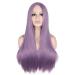 Buy SUNNYBLUEE Long Straight Middle Wig | Heat Resistant Synthetic Hair in Light Purple Black White Pink Orange Purple Gray - International Shipping Available - Buy Online on GoSupps.com