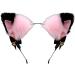 Cat Ears Bell Headband Folding Ear Powder Plus Black Gold Bell Bow Headband Fox Ear Accessories Cute Plush Headgear for Halloween Cosplay Costume Party Dress Girls - Buy Online on GoSupps.com