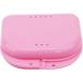 Mouthguard Case & Orthodontic Retainer Box - Pink Denture Storage Container for International Shipping - Buy Online on GoSupps.com
