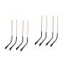 Ultechnovo 4 pairs of glasses legs Glass tips of universal glasses replacement bars DIY glasses brick replace brackets for glasses glasses repair accessories thin upholstered temple metal men and women goldenx2st 14x3cmx2pcs