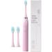 Ultrasound Electric Toothbrush - 180-Day Brush Heads 5 Modes 2-Minute Timer - Rose Color for Adults | International Shipping - Buy Online on GoSupps.com