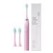 Ultrasound electrical toothbrush with brush heads for 180 days 5 modes 3 dynamics 2 minutes timer electric toothbrush for adult rose