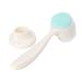 Gogogmee 1pc Face Brush Face Washing Brush Portable Facial Scrubber Makeup Remover Brush Face Exfoliating Brush Synthetic Brush Manual Skin Cleaner Facial Cleaning Skin Care Tool Abs White
