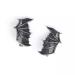Silver Bat Halloween Hair Clips - Set of 2 Barrettes for Women and Girls - Buy Online on GoSupps.com