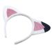 CAZSTYK Soft Cat Headband Animal Shape Plush Ears Hair Hoop for Washing Face Animal Hairbands Cartoon Costume White Super Soft Gli
