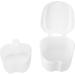 False Teeth Container | Denture Storage Box with Filter Sieve | White Dental Device for Safe Storage - Buy Online on GoSupps.com