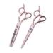 Hair Cutting Scissors 6 Inch Professional Japan 440c Flower Handle Rose Gold Hair Scissors Haircut Thinning Barber Cutting Shears Hairdresser Scissors Set
